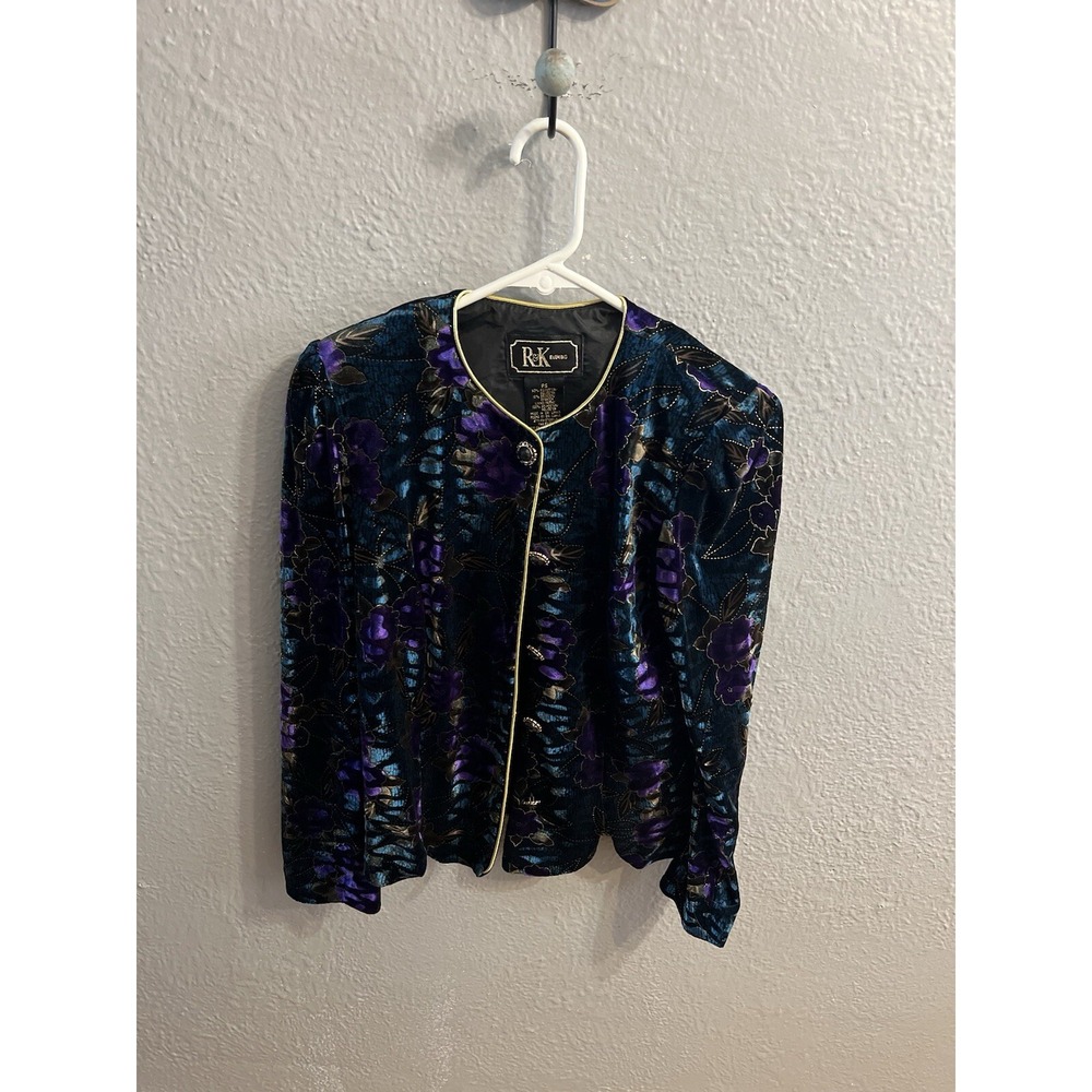 Evening Jacket Dress Top R&K Womens Black‎ Size PS